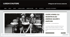 Desktop Screenshot of luoghidautore.com