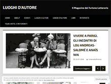 Tablet Screenshot of luoghidautore.com